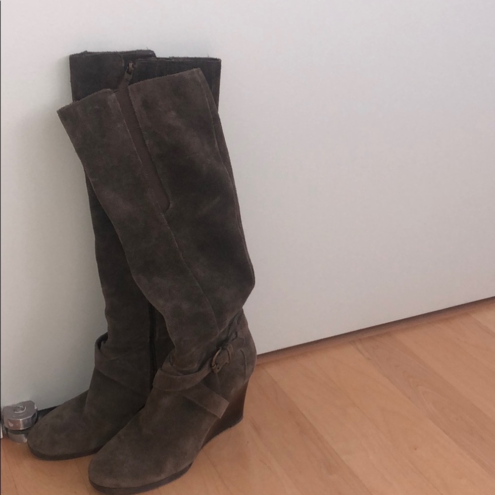 Franco Sarto Knee High Suede Boots